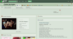Desktop Screenshot of chester-bennington.deviantart.com