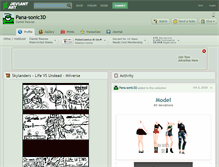 Tablet Screenshot of pana-sonic3d.deviantart.com