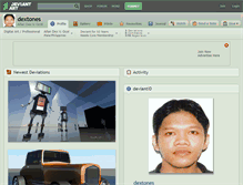 Tablet Screenshot of dextones.deviantart.com