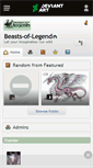 Mobile Screenshot of beasts-of-legend.deviantart.com