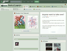 Tablet Screenshot of beasts-of-legend.deviantart.com