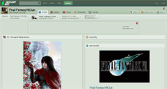 Desktop Screenshot of final-fantasyviiclub.deviantart.com