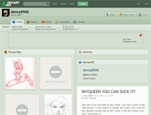 Tablet Screenshot of denny8908.deviantart.com