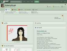 Tablet Screenshot of kimberlyniccals.deviantart.com