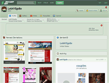 Tablet Screenshot of letmyegobe.deviantart.com