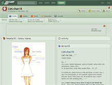 Tablet Screenshot of liet-chan18.deviantart.com