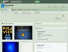 Tablet Screenshot of boombastick.deviantart.com