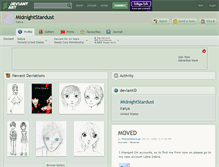 Tablet Screenshot of midnightstardust.deviantart.com