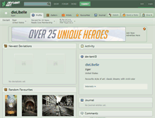 Tablet Screenshot of dielibelle.deviantart.com