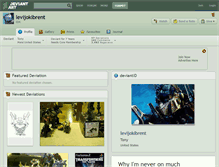 Tablet Screenshot of levijokibrent.deviantart.com