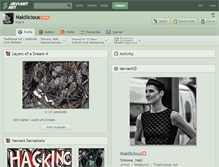 Tablet Screenshot of nakilicious.deviantart.com