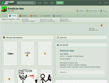 Tablet Screenshot of emoticon-man.deviantart.com