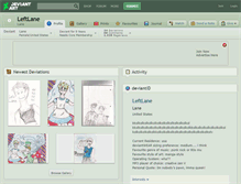 Tablet Screenshot of leftlane.deviantart.com