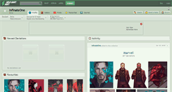 Desktop Screenshot of infinateone.deviantart.com