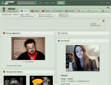 Tablet Screenshot of mittah.deviantart.com