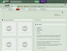 Tablet Screenshot of lycraft.deviantart.com