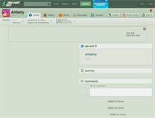 Tablet Screenshot of amiamy.deviantart.com