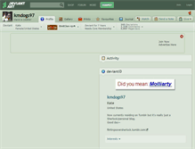 Tablet Screenshot of kmdogs97.deviantart.com