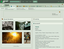 Tablet Screenshot of hobob.deviantart.com