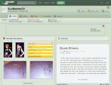 Tablet Screenshot of iluvboomer25.deviantart.com