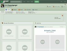 Tablet Screenshot of evil-doppelganger.deviantart.com