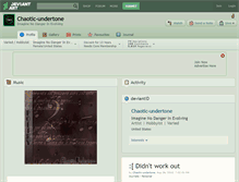 Tablet Screenshot of chaotic-undertone.deviantart.com