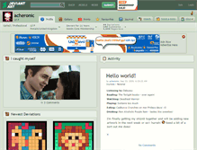 Tablet Screenshot of acheronic.deviantart.com