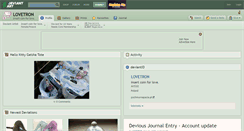 Desktop Screenshot of lovetron.deviantart.com