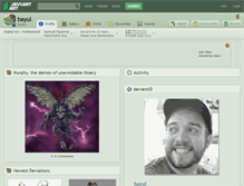 Tablet Screenshot of bayul.deviantart.com