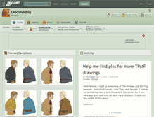 Tablet Screenshot of giocondablu.deviantart.com