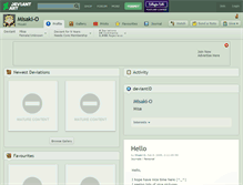 Tablet Screenshot of misaki-o.deviantart.com