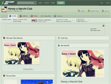 Tablet Screenshot of honey-x-haruhi-club.deviantart.com