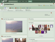 Tablet Screenshot of forbiddenrosex3.deviantart.com