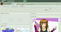 Desktop Screenshot of darkcrimsoneyes.deviantart.com