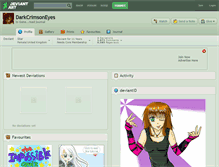 Tablet Screenshot of darkcrimsoneyes.deviantart.com