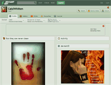 Tablet Screenshot of catziwhitten.deviantart.com