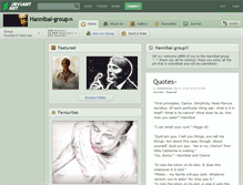 Tablet Screenshot of hannibal-group.deviantart.com