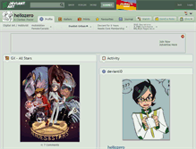 Tablet Screenshot of heliozero.deviantart.com