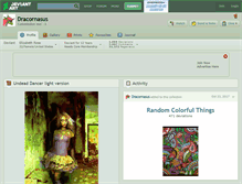 Tablet Screenshot of dracornasus.deviantart.com