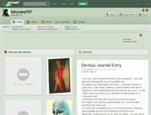 Tablet Screenshot of fairyware707.deviantart.com