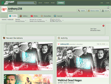 Tablet Screenshot of anthony258.deviantart.com