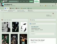 Tablet Screenshot of moonbeam10.deviantart.com