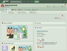 Tablet Screenshot of melancholymoods.deviantart.com