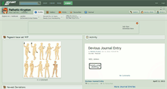 Desktop Screenshot of pathetic-krypton.deviantart.com