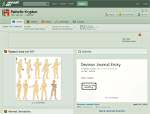 Tablet Screenshot of pathetic-krypton.deviantart.com