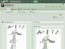 Tablet Screenshot of metaflare123.deviantart.com