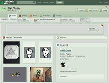 Tablet Screenshot of plaidturtle.deviantart.com