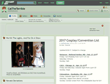 Tablet Screenshot of cattheterrible.deviantart.com