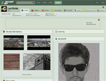 Tablet Screenshot of larspedal.deviantart.com