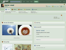 Tablet Screenshot of horror--wood.deviantart.com